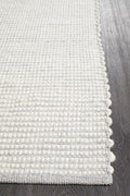 Rug Culture Loft Medium Grey Felted Wool Rug 225x155cm - Hand Loomed - LFTGREY225X155