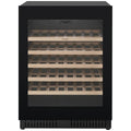 Omega 52 Bottle Single Zone Wine Cabinet - Black, Triple Glazed UV Glass, Built-In or Freestanding - OCW52SB