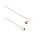 Antsig 2m White Right Angle F Type Male Antenna Cable - 75 Ohm Coaxial - SuperSaverAU - view 1