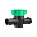 Pope 19mm Poly In-Line Barbed Tap - Black Irrigation Flow Control, 1000kPa