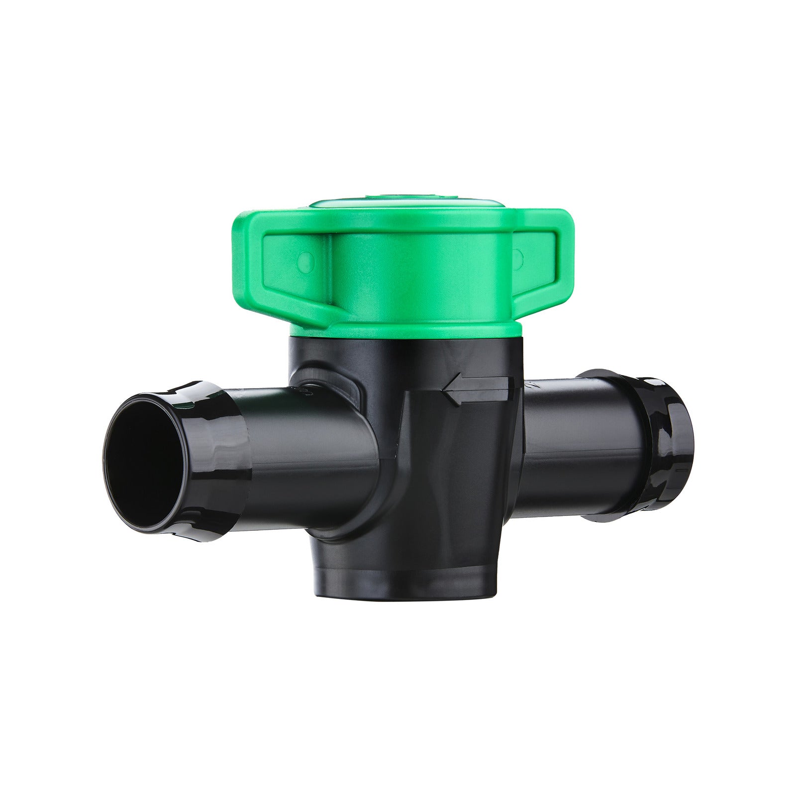 Pope 19mm Poly In-Line Barbed Tap - Black Irrigation Flow Control, 1000kPa