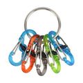 Nite Ize S-Biner Locker Key Ring, 62 x 42mm, Stainless Steel with MicroLocks