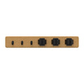 MODE 3 Hooks & 3 Grips On Bamboo Board Hook Rack 450mm Black