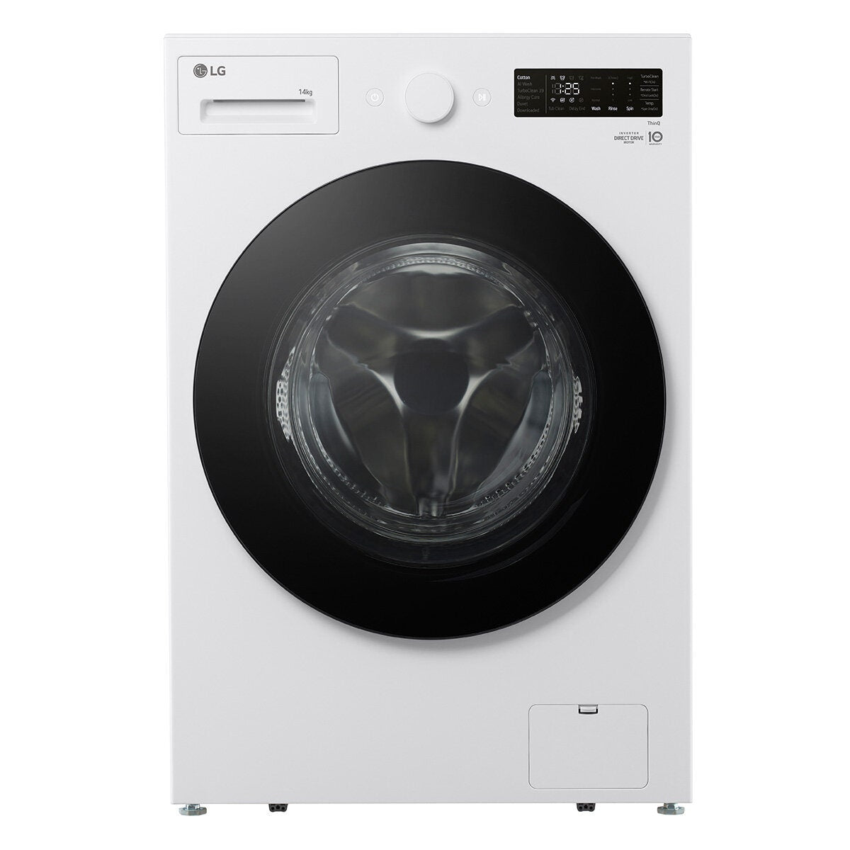 LG 14kg Front Load Washing Machine - XL Series, Allergy Care with Steam, Matte White - WXLS-1014W