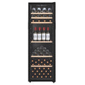 LeCavist 168 Bottle Single Zone Wine Cabinet 301L - Black Finish, Active Carbon Filter - LEK168PV