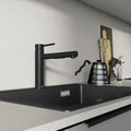Blanco Slim Top-Lever Pull-Out Mixer Tap - Anthracite Silgranit-Look Finish - 140° Swivel Spout - 527580