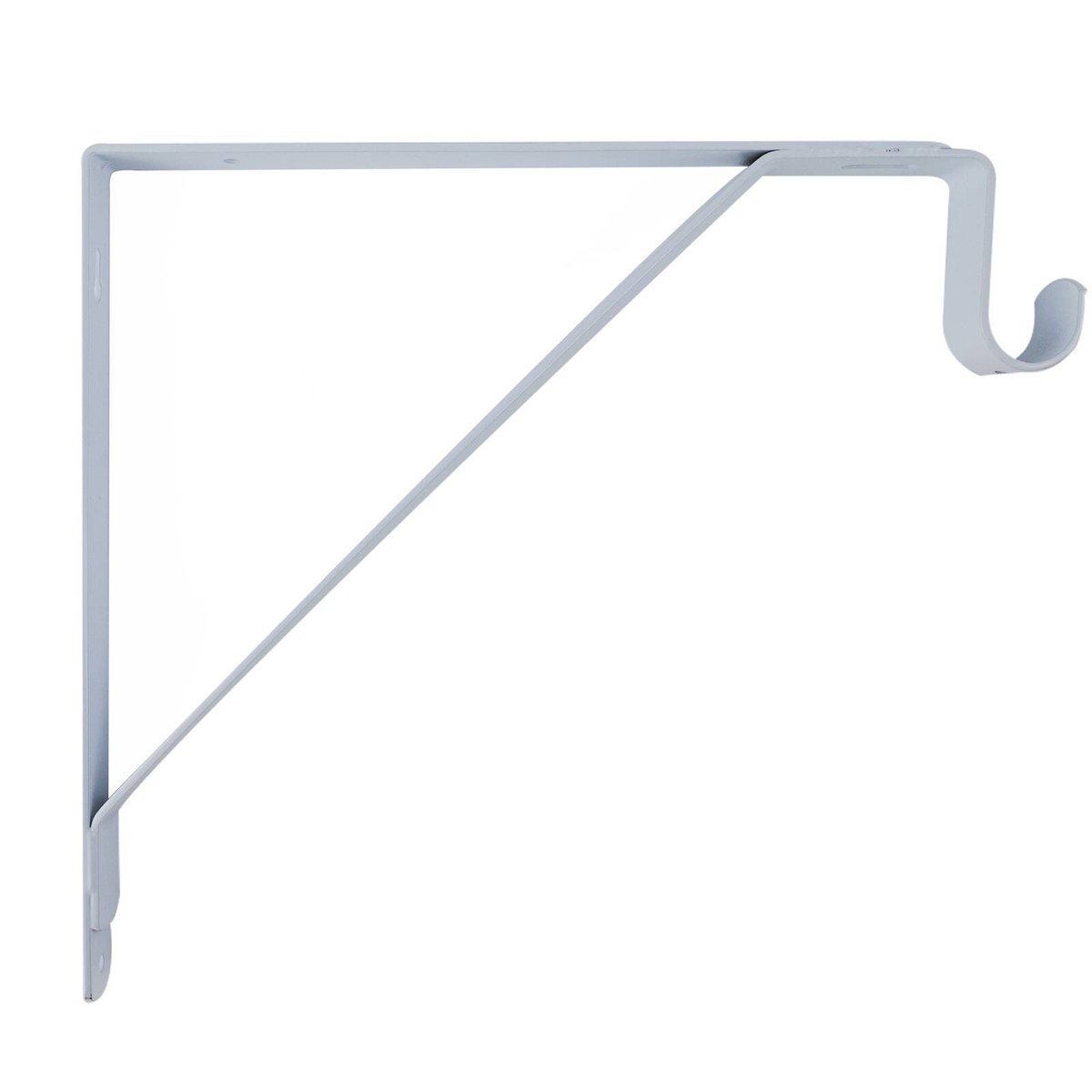 Carinya Closet Rod Bracket 305x265x25mm White Steel Heavy-Duty - SuperSaverAU - view 2