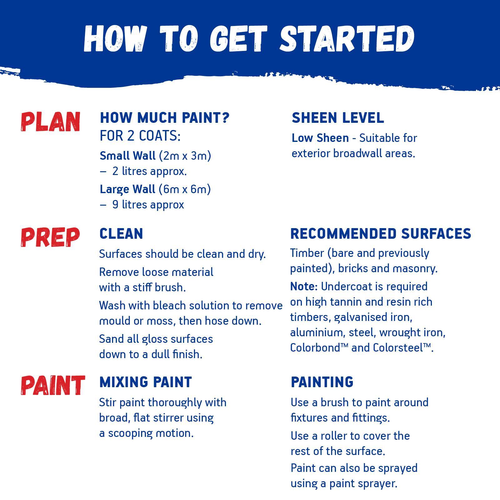 British Paints Paint & Prime Exterior Low Sheen 4L White, UV Resistant