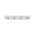 Mode Key Rack - 4 Pastel Hooks - White Board - Durable - Easy Install - SuperSaverAU - view 1