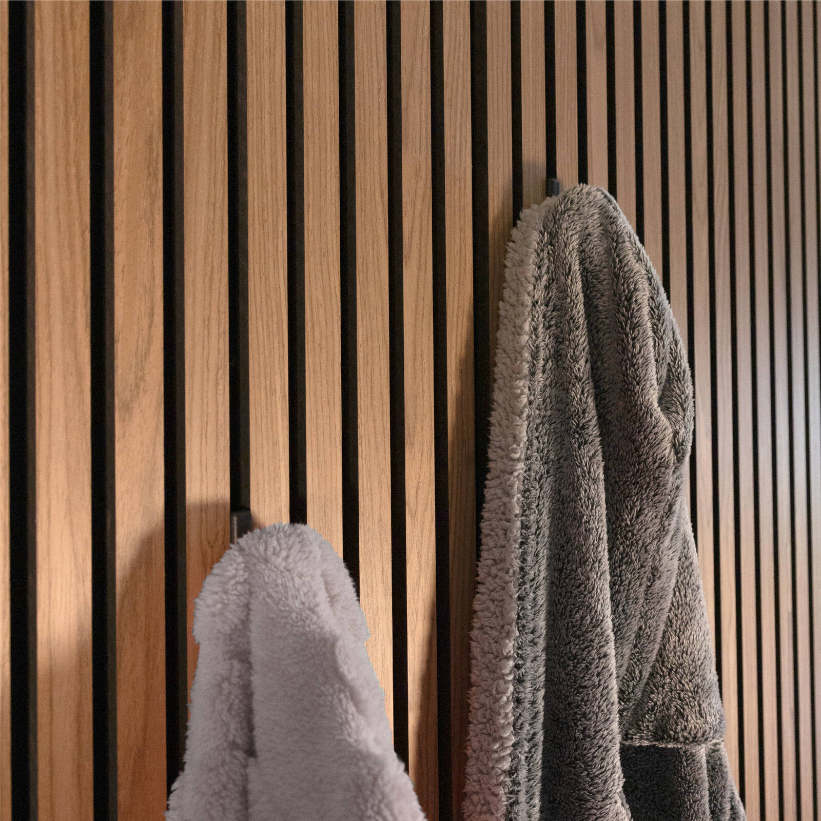 MODE Acoustic Panelling Robe Hooks Black 2 Pack