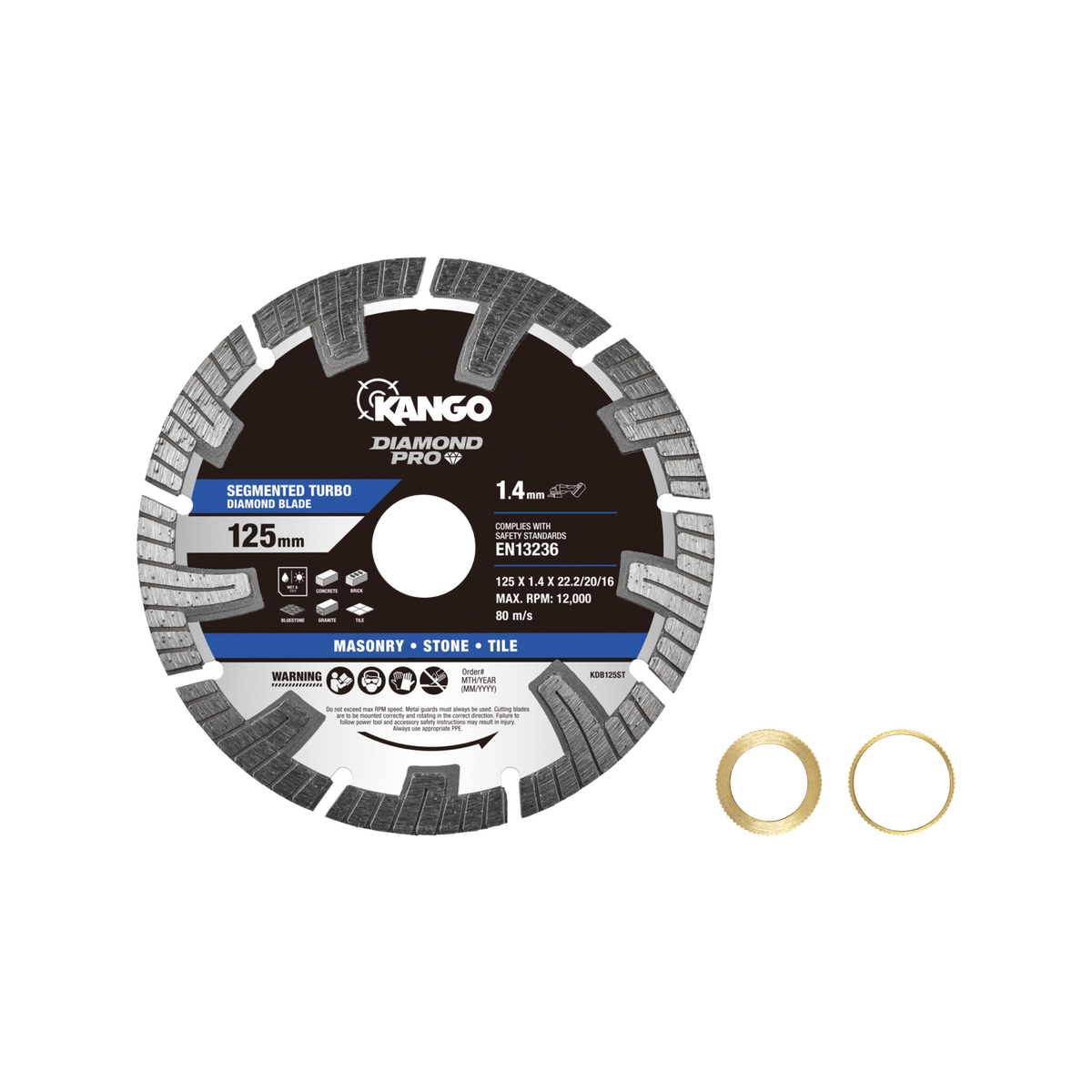 Kango Diamond Saw Blade - 125mm - Turbo - Dry Cutting - SuperSaverAU - view 2