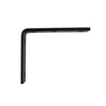 Carinya 125 x 100mm Black Heavy-Duty Powder Coated Steel Angle Bracket, 200kg