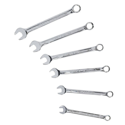 Stanley 6 Piece Roe Metric Spanner Set - Chrome Vanadium Steel - 15° Offset - SuperSaverAU - view 1