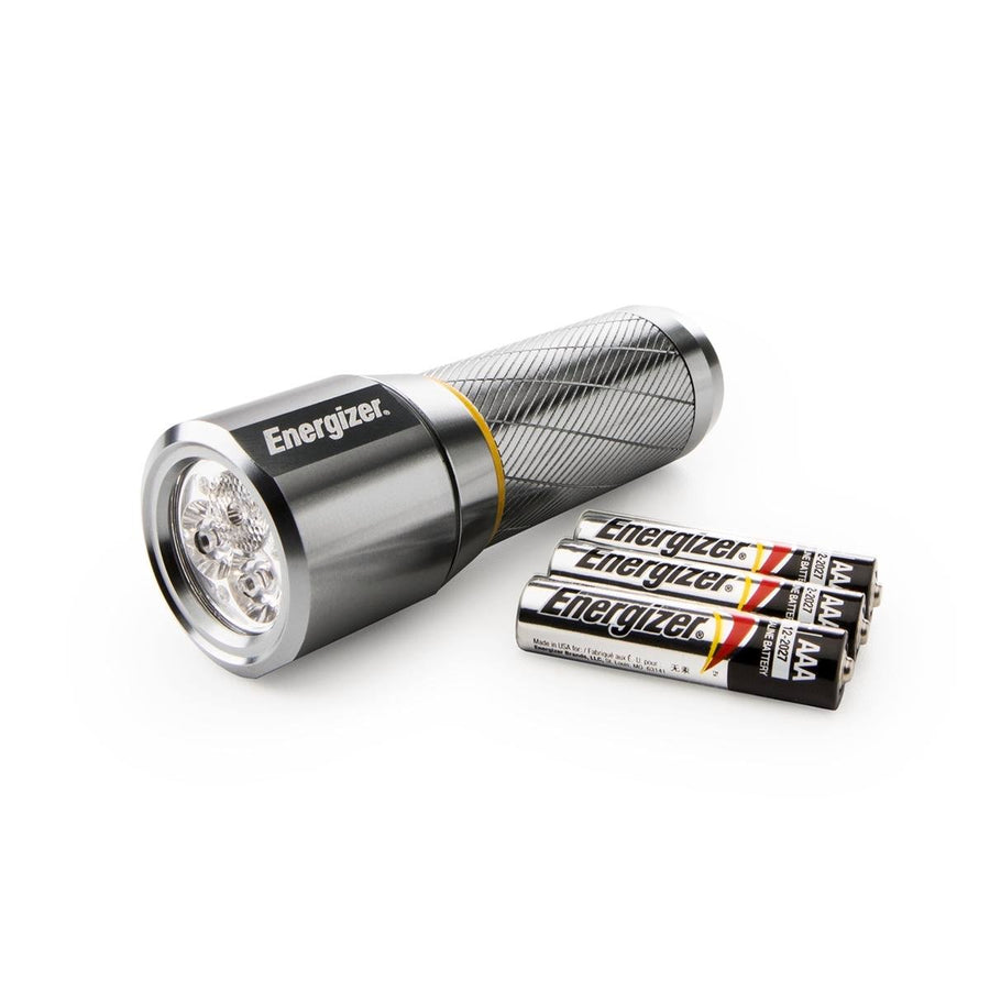Energizer 270 Lumen Metal Vision HD LED Torch - 3 AAA Batteries Included - Silver - SuperSaverAU - view 1