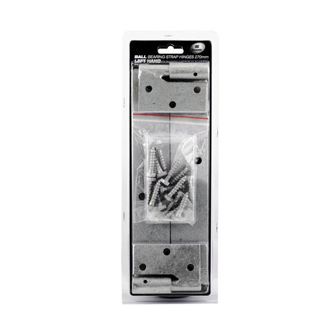 Zenith Galvanised Ball Bearing Gate Strap Hinge 270mm 2 Pack Durable - SuperSaverAU - view 1