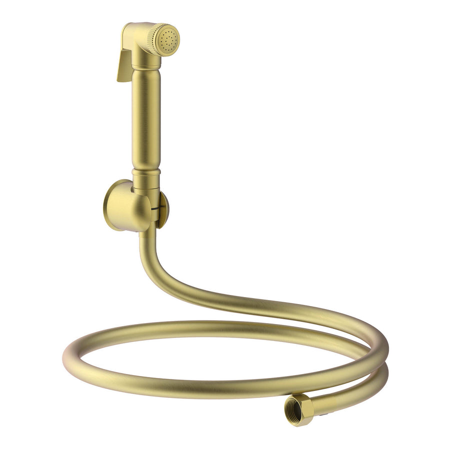 Evekare 1.2m Brushed Brass PVC Bidet Spray with Holder, Lead Free