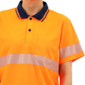 Citeco Women's Orange Hi Vis Short Sleeve Polo - Reflective Polyester, Size 16