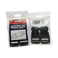 Grunt 25mm Black POM Adjustable Release Webbing Buckle - 2 Pack