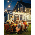 LumiFX 50 bulb WiFi smart outdoor festoon lights - 8 lighting modes, warm 2700K - 10004639
