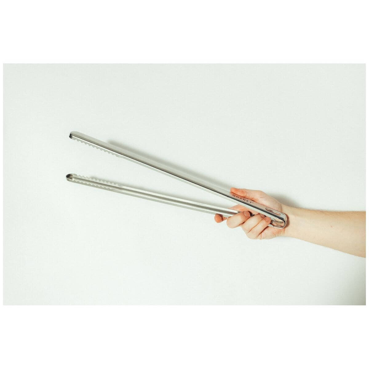 Gozney Live-Fire Tongs - Long Reach 304 Stainless Steel - Serrated Tips - AM2129
