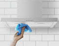 Haier 60cm canopy rangehood - stainless steel, 3 fan speeds, push-button control, LED lighting - HC60BLX1