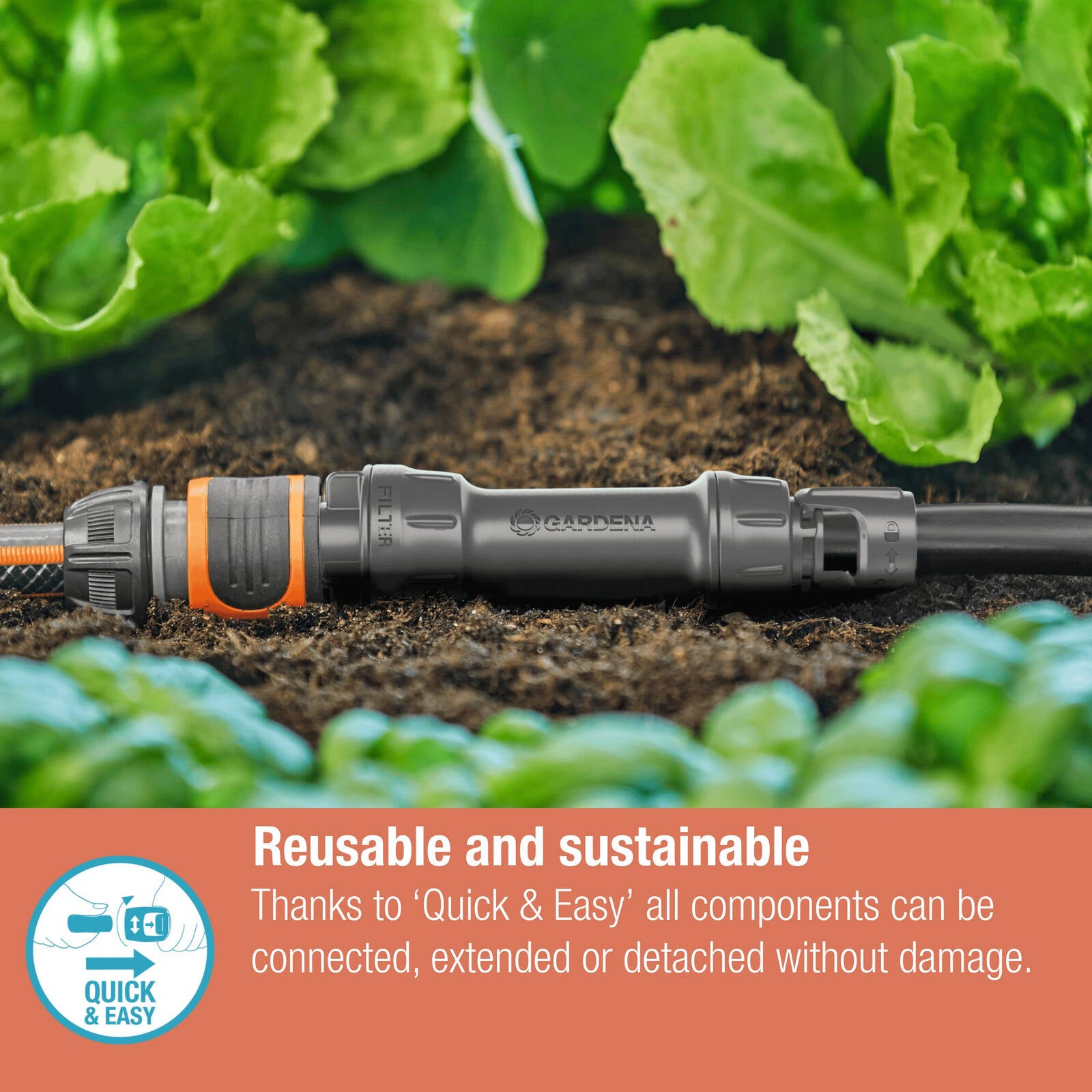 GARDENA 13mm 3/4" Thread Micro Irrigation Tap Fitting