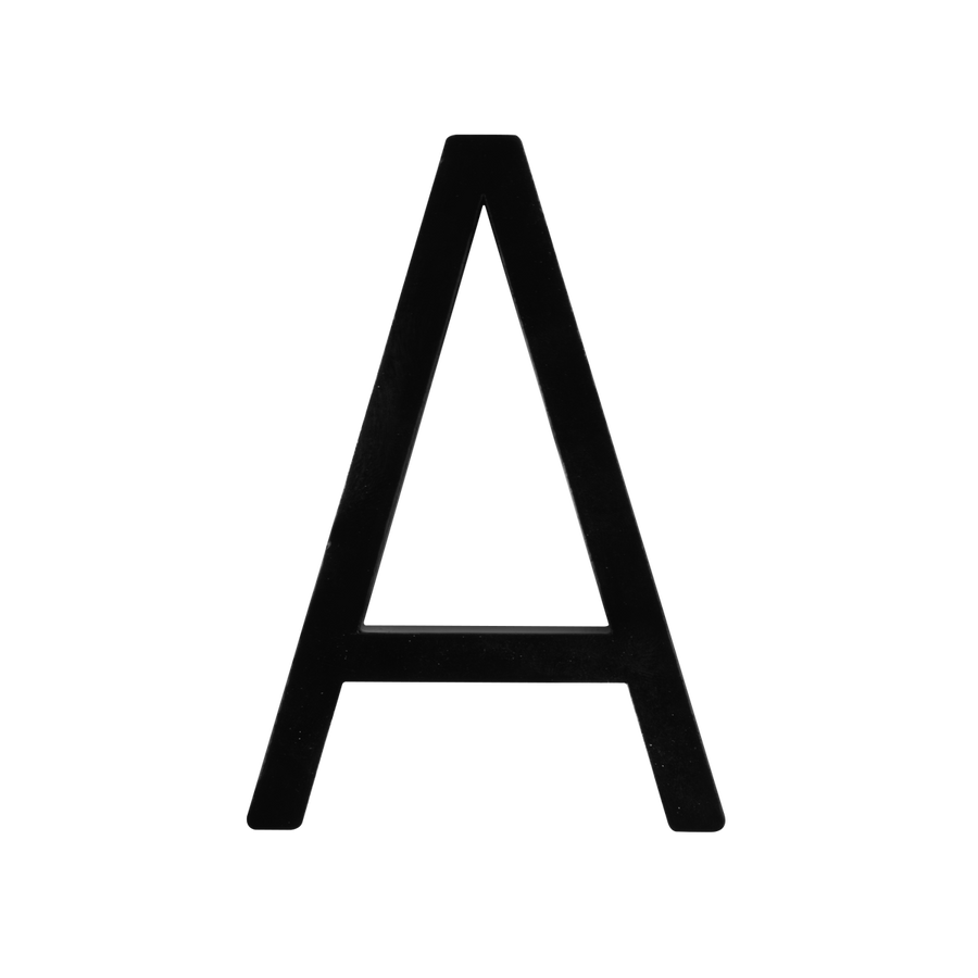 Sandleford Slimline Letter a - 120mm - Black - Galvanised Steel - Weather Resistant - SuperSaverAU - view 1