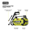 Ryobi 2030 PSI Compact High Pressure Washer - 6.4 kg - Lightweight & Versatile - SuperSaverAU - view 2