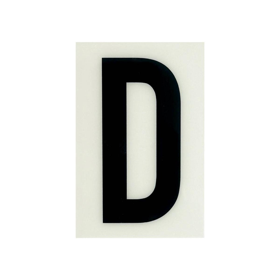 Sandleford 85mm White Self Adhesive House Letter D - Durable Polycarbonate - SuperSaverAU - view 1