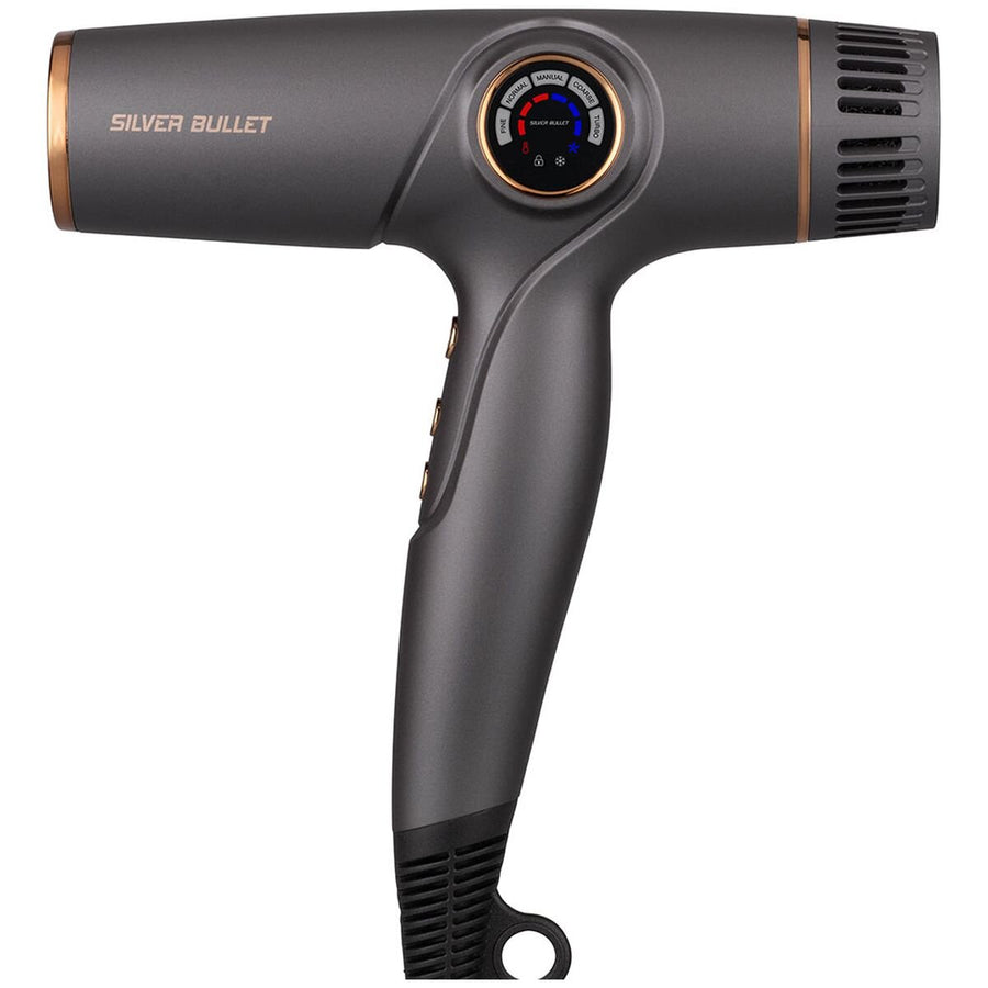 Silver Bullet Jetliner hair dryer 1800W - 5 dial-in modes, ionic, auto-locking - 900619