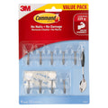 Command Small Clear Adhesive Utensil Hooks - 9 Pack, Damage-Free