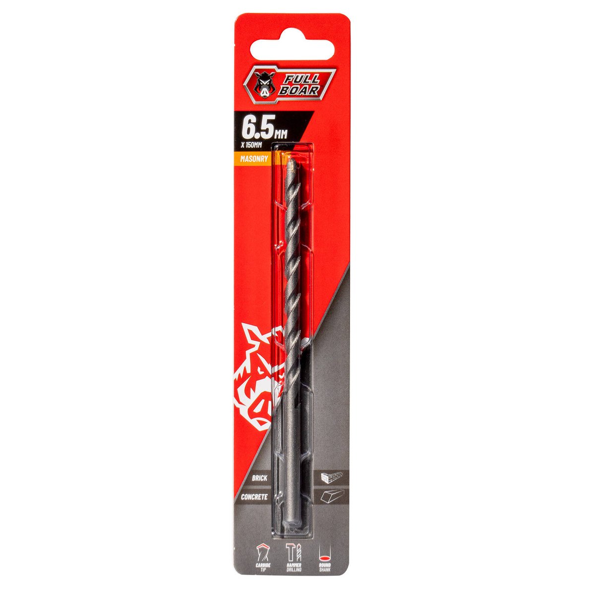Full Boar 6mm TCT Masonry Drill Bit - Tungsten Carbide - Durable - SuperSaverAU - view 1