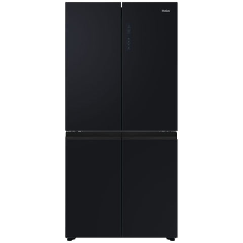 Haier 463L Quad Door Fridge - Black - 4 Star Energy Rating - Frost Free - Door Alarm - HRF530YC