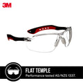 3M Flat Temple Safety Glasses Clear - 1 Pack - Composite - UV Protection - SuperSaverAU - view 2