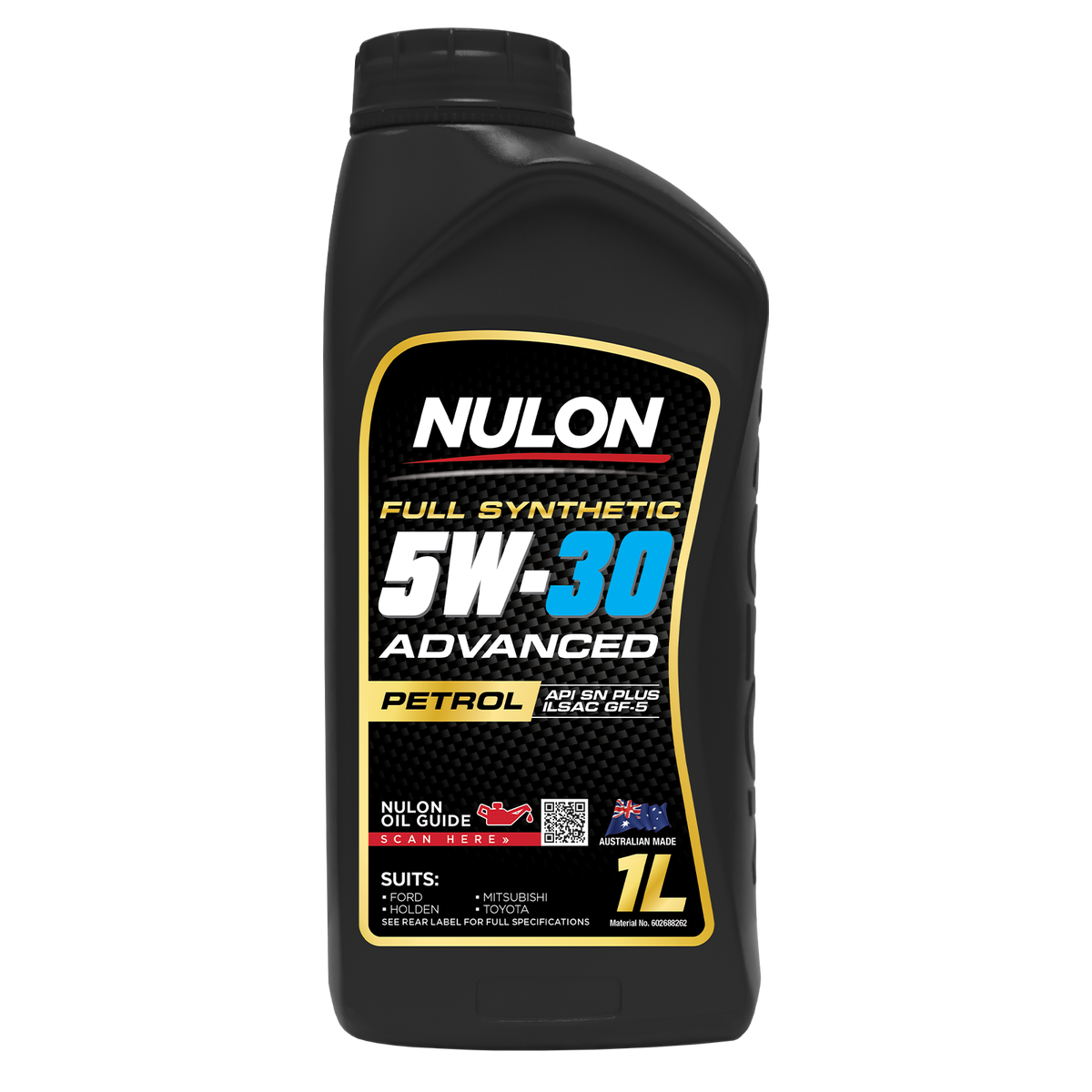Nulon Full Synthetic 5W-30 Engine Oil 1L - Advanced Protection & Cleanliness - SuperSaverAU - view 1
