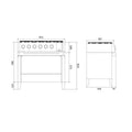 ILVE 90cm Panoramagic Induction Freestanding Oven - 97L, Touch Display, Stainless Steel - PMI09S3SS