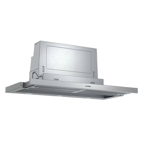 Bosch Series 4 90cm Slideout Rangehood - Stainless Steel Facia, 729m³/h Max Air Capacity, LED - DFS097A51A
