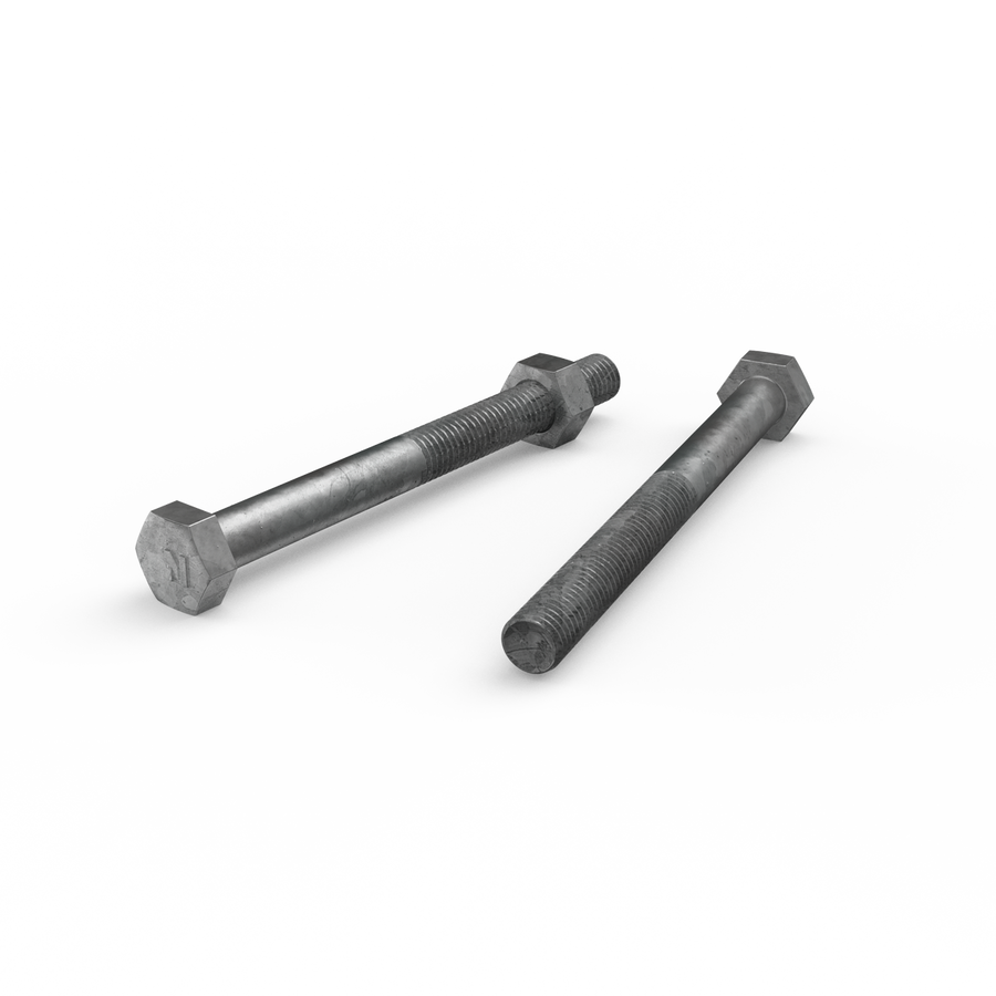 Zenith Hot Dip Galvanised M10 x 110mm Hex Head Bolts and Nuts Each - SuperSaverAU - view 1