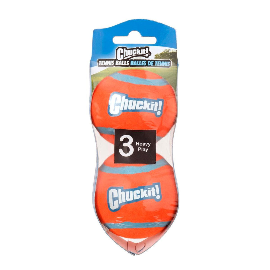 Chuckit Medium Tennis Ball 2 Pack - 66mm x 164mm - Durable Rubber - Bright Colours - SuperSaverAU - view 1