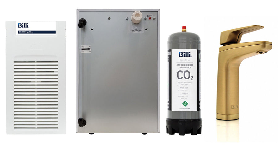 Billi B-5000 Boiling, Chilled and Sparkling Water XL Levered Dispenser - Urban Brass - 915100LUB