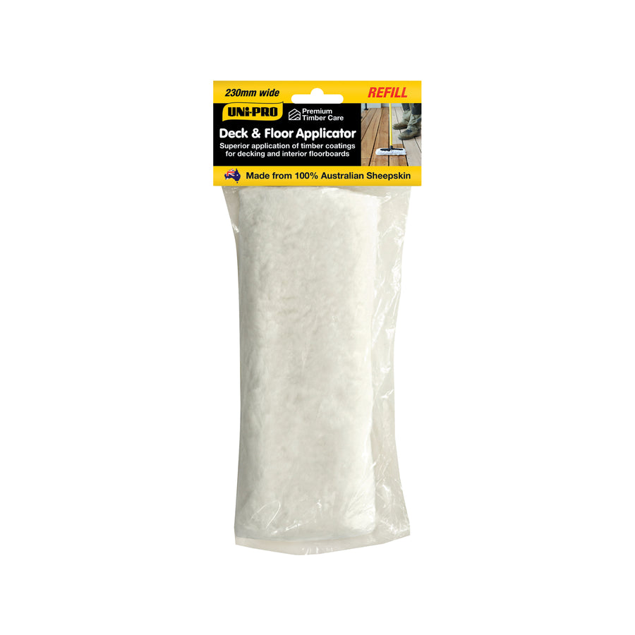 Uni-Pro Sheepskin Replacement Deck and Floor Applicator Pad 230mm