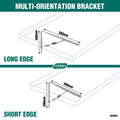 Carinya 500 x 400mm Galvanised Heavy Duty Twisted Stay Bracket, 400kg Capacity