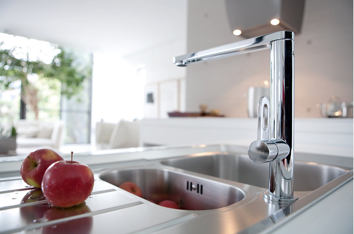 Franke 1 and 1/4 Bowl Topmount Sink - Left Hand Drainer, 18/10 Stainless Steel, 27L Main Bowl - NEX651LHD