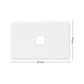 DETA X6 One Gang Grid Plate - 1 Gang - Polycarbonate - Modern Design - SuperSaverAU - view 4