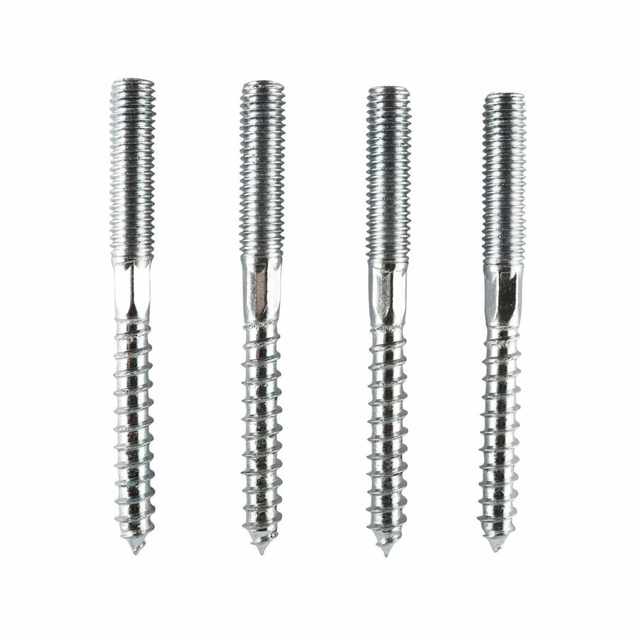 Everhang M8 Hanger Bolt 80mm Zinc Plated Steel 4 Pack Durable - SuperSaverAU - view 1