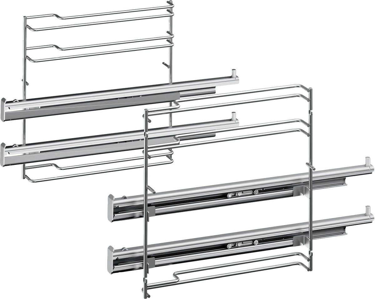 Bosch Two Level Telescopic Rails - Stainless Steel - Suits Bosch Ovens - 2.7kg - HEZ638270