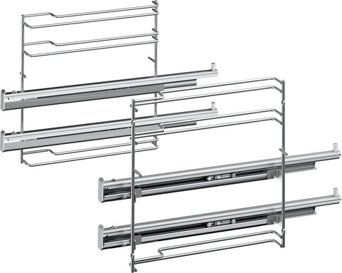 Bosch Two Level Telescopic Rails - Stainless Steel - Suits Bosch Ovens - 2.7kg - HEZ638270