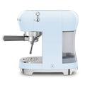 Smeg 50s Style Espresso Coffee Machine - 15 Bar, ThermoBlock, Steam Wand, Pastel Blue - ECF02PBAU