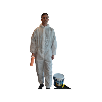Pro Val Disposable Coverall Large - Single Layer - Breathable Protection
