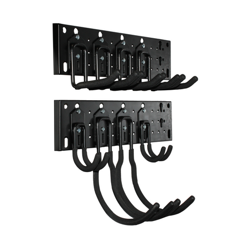 Storease 10 Piece Wall Storage System - 200mm x 430mm - Black - Durable Metal - SuperSaverAU - view 1
